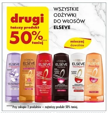 Odżywki do włosów 50% taniej w Biedronce 