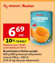 Brzoskwinie w syropie Auchan