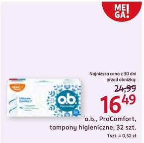 O.B. ProComfort Super Tampony 32 sztuki niska cena