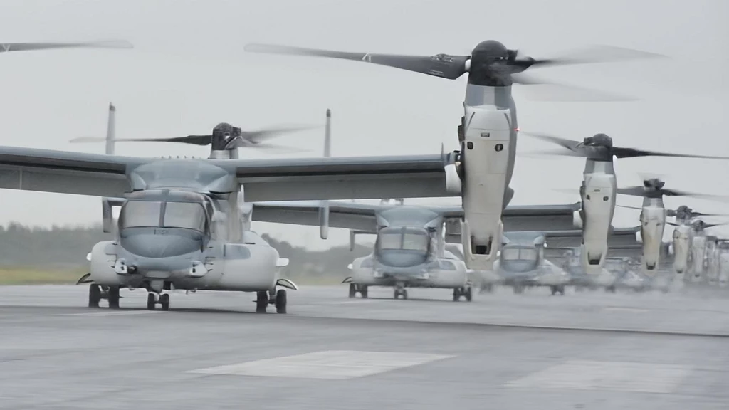 Wielki wróg Rosji pręży muskuły swoimi maszynami V-22 Osprey