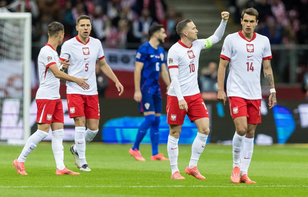 Piotr Zieliński celebrujący gola w meczu z Chorwacją Piotr Zieliński celebrujący gola w meczu z Chorwacją