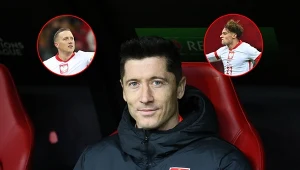 Robert Lewandowski, Piotr Zieliński i Nicola Zalewski