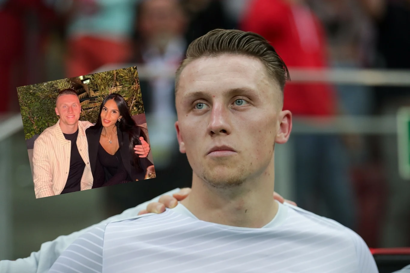 Marcin Bułka z narzeczoną, modelką Ecram Sallam Marcin Bułka z narzeczoną, modelką Ecram Sallam