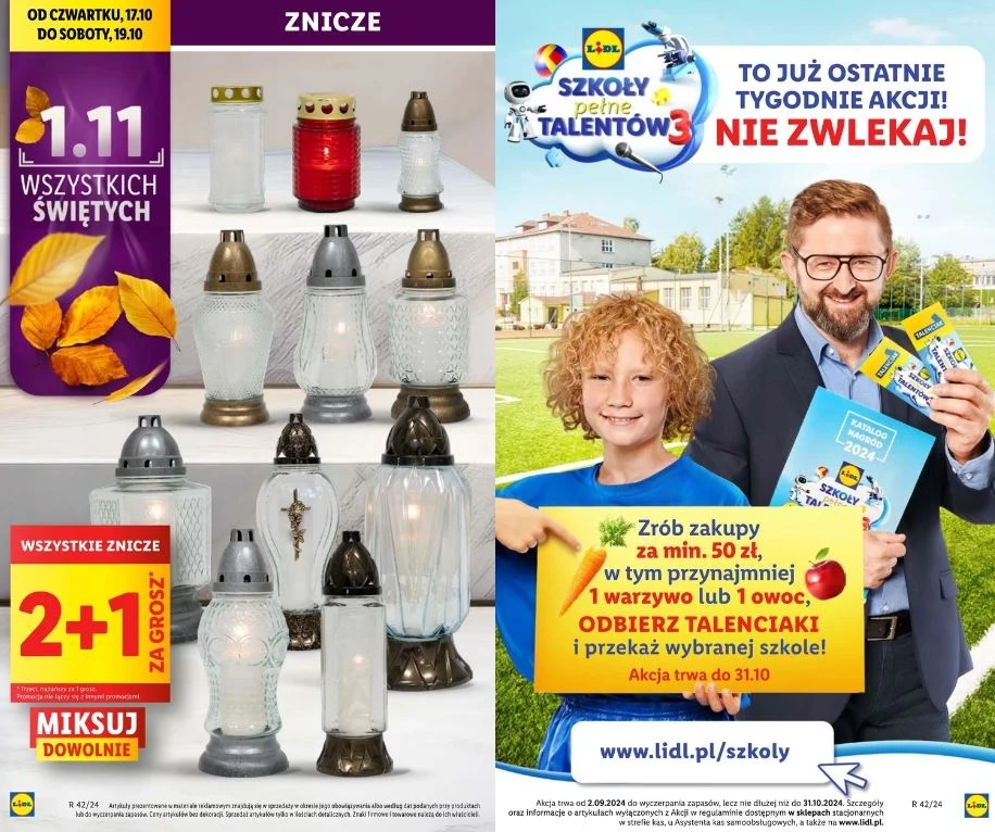Lidl oferuje znicze za 1 grosz!