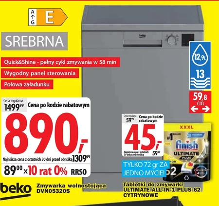 Zmywarka wolnostojąca Beko