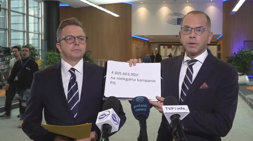 Europosłowie Dariusz Joński i Michał Szczerba w Brukseli Europosłowie Dariusz Joński i Michał Szczerba w Brukseli