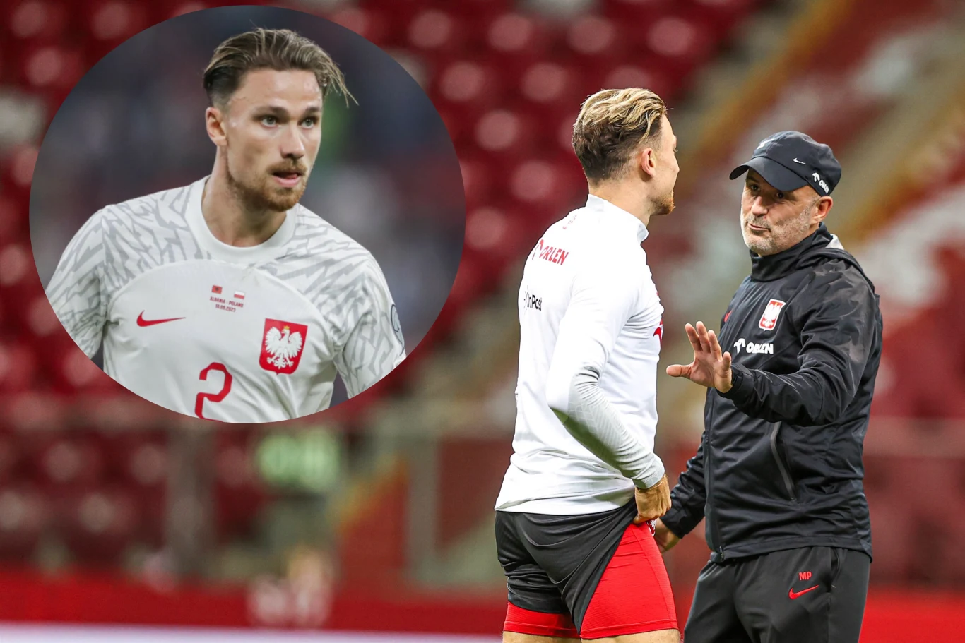 Matty Cash i Michał Probierz