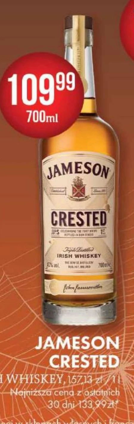 Jameson Crested Irish Whiskey 700 ml