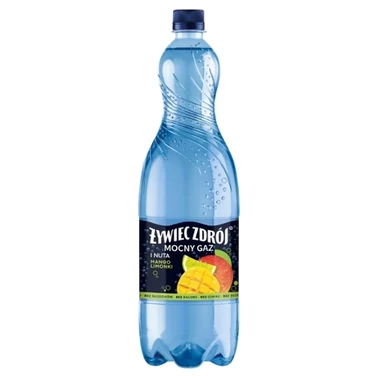 Żywiec Zdrój Mocny Gaz Napój gazowany i nuta mango limonki 1,5 l - 0