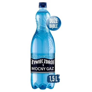 Żywiec Zdrój Mocny Gaz Woda źródlana 1,5 l - 1