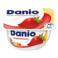 Danio Serek homogenizowany truskawkowy 130 g