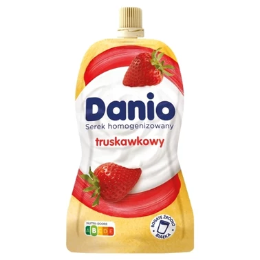 Danio Serek homogenizowany truskawkowy 120 g - 0