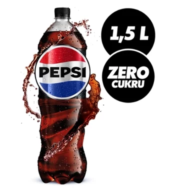 Pepsi-Cola Zero cukru Napój gazowany 1,5 l - 0