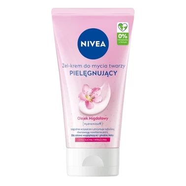 Nivea Łagodnie oczyszczający żel-krem do mycia twarzy cera sucha i wrażliwa 150 ml - 0