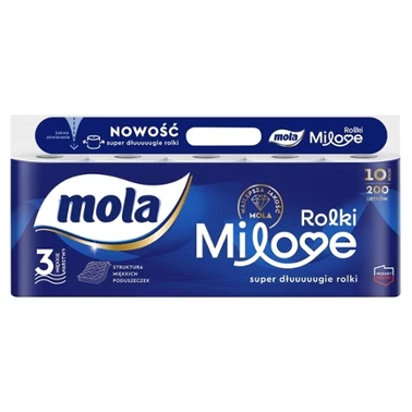 Mola Milove Rolki Papier toaletowy 10 rolek - 0