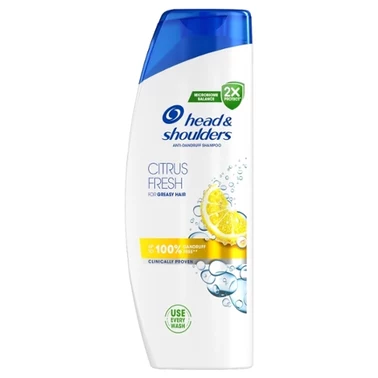 Head & Shoulders Citrus Fresh Codzienny Szampon Przeciwłupieżowy 400 ml do Włosów Tłustych - 0