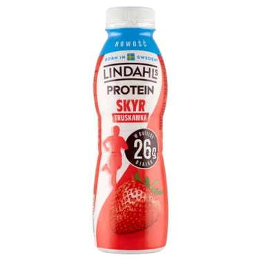 Lindahls Protein Jogurt pitny skyr truskawka 350 g - 0