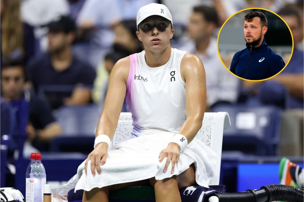 Iga Świątek i trener Piotr Sierzputowski Iga Świątek i trener Piotr Sierzputowski