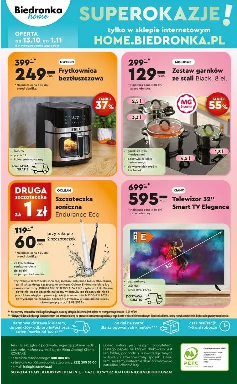 Nowe promocje w Biedronka Home!