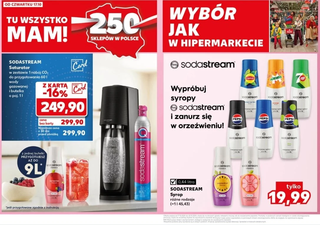 Kaufland oferuje saturator SodaStream w promocji!