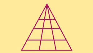 Ile trójkątów widzisz na tym obrazku? Większość osób daje się oszukać 