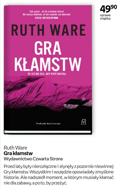 Gra kłamstw Ruth Ware