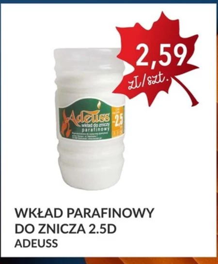 Wkład parafinowy Adeuss