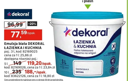 Латексна фарба Dekoral