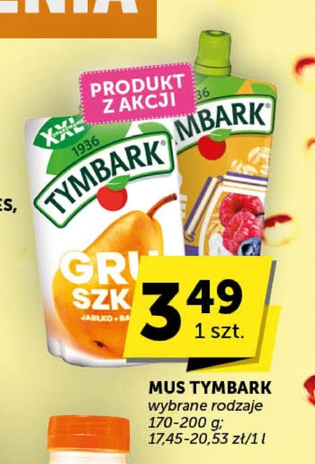 Tymbark Mus gruszka jabłko banan 200 g
