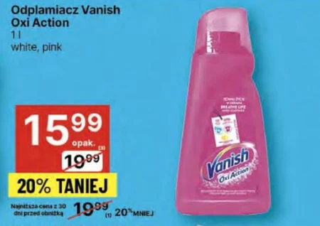 Vanish Oxi Action Odplamiacz do tkanin w płynie 1 l