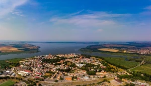 Kamień Pomorski z lotu ptaka