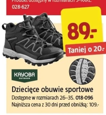 Obuwie sportowe dziecięce Kayoba