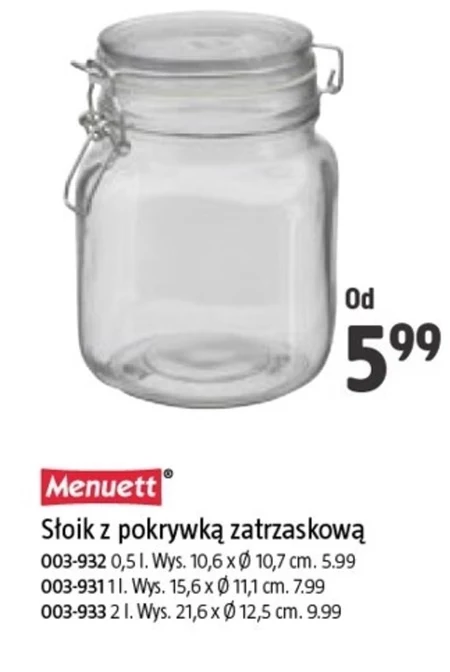 Słoik Menuett