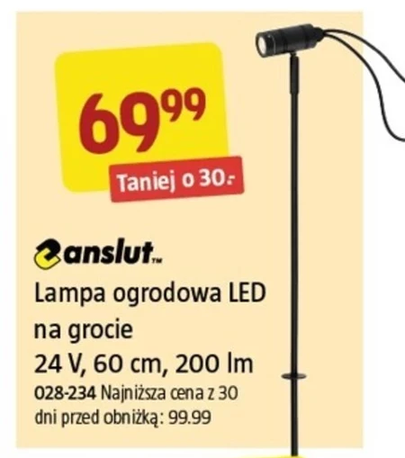 Lampa ogrodowa Anslut