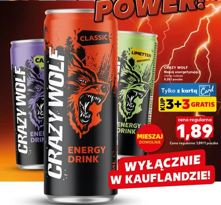 Napój energetyczny Crazy Wolf