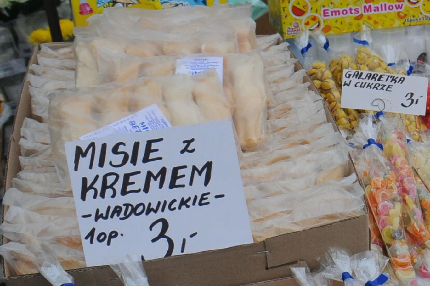 Wafelki w kształcie misiów kryją w sobie słodkie nadzienie