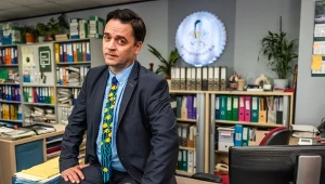 Piotr Polak na planie "The Office PL"