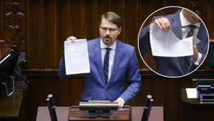 Wielka awantura w Sejmie. Poseł Konfederacji podarł ustawę