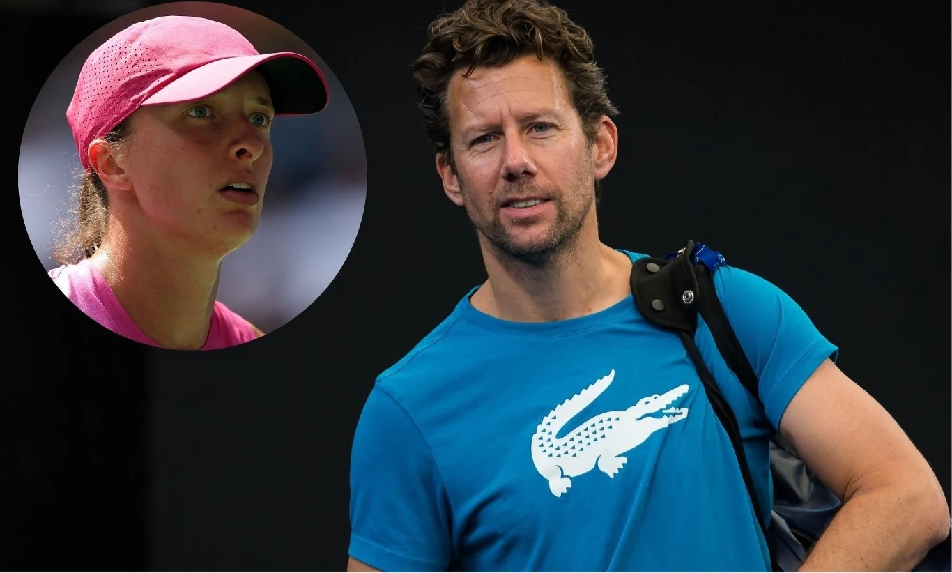 Iga Świątek i jej nowy trener Wim Fissette Iga Świątek i jej nowy trener Wim Fissette