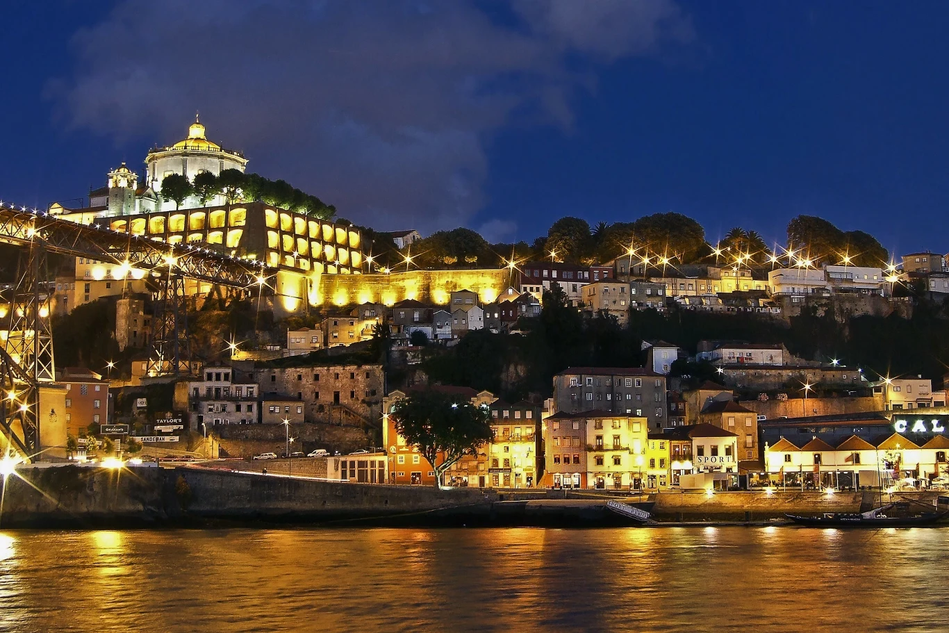 Widok na miasto Porto od strony rzeki Douro Widok na miasto Porto od strony rzeki Douro
