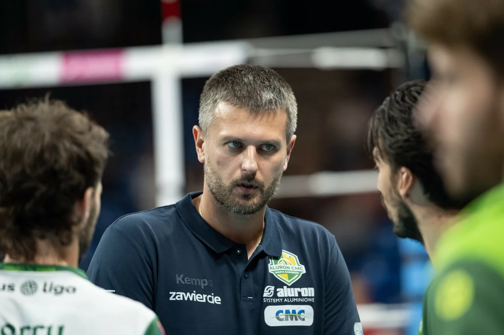 Michał Winiarski, trener Aluron CMC Warty Zawiercie Michał Winiarski, trener Aluron CMC Warty Zawiercie