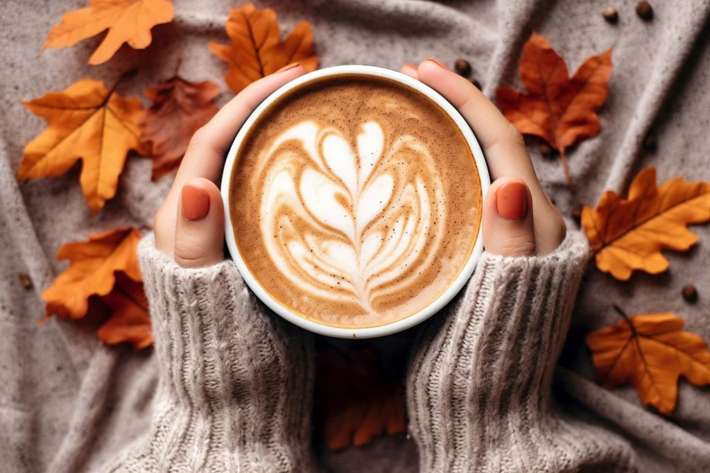 Domowa pumpkin spice latte przygotowana z puree z dyni to prosty przepis na zdrowy rytuał na jesień