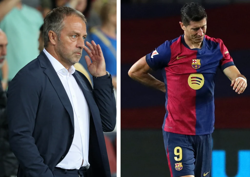 Na Roberta Lewandowskiego i Hansiego Flicka przed meczem z Sevillą spadł nieoczekiwany cios Na Roberta Lewandowskiego i Hansiego Flicka przed meczem z Sevillą spadł nieoczekiwany cios