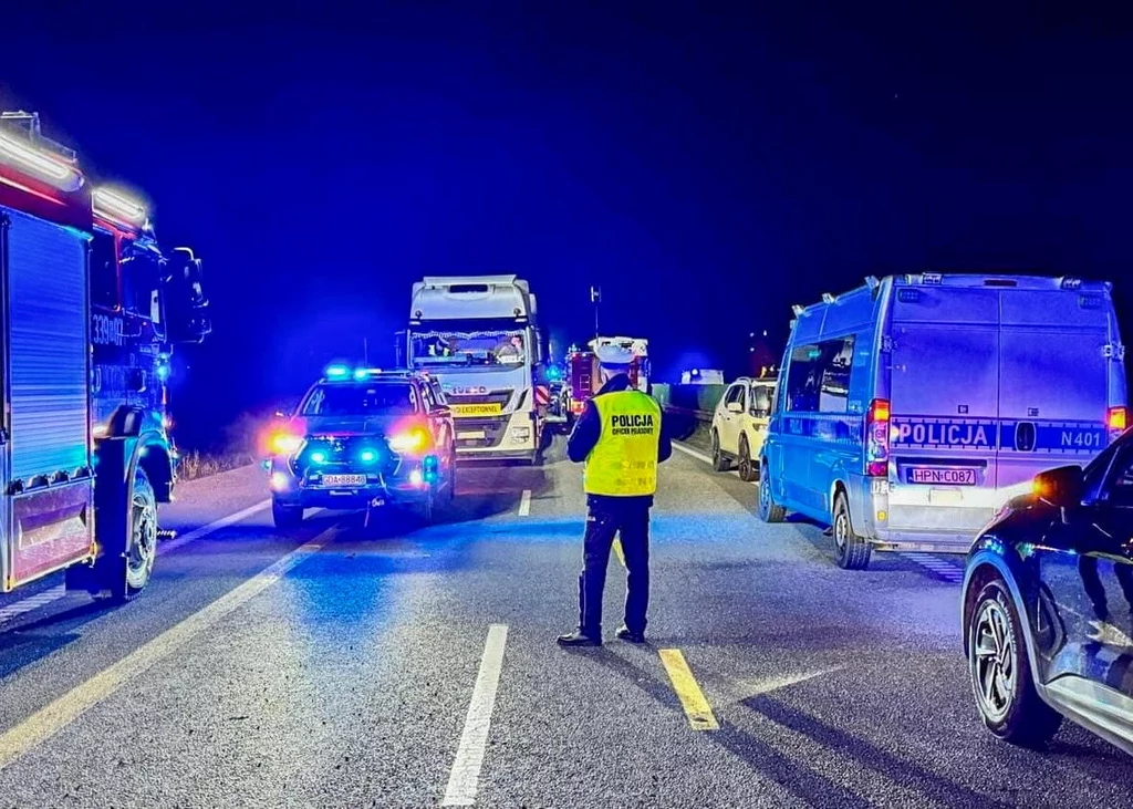 Policja na miejscu tragicznego wypadku w Gdańsku Policja na miejscu tragicznego wypadku w Gdańsku