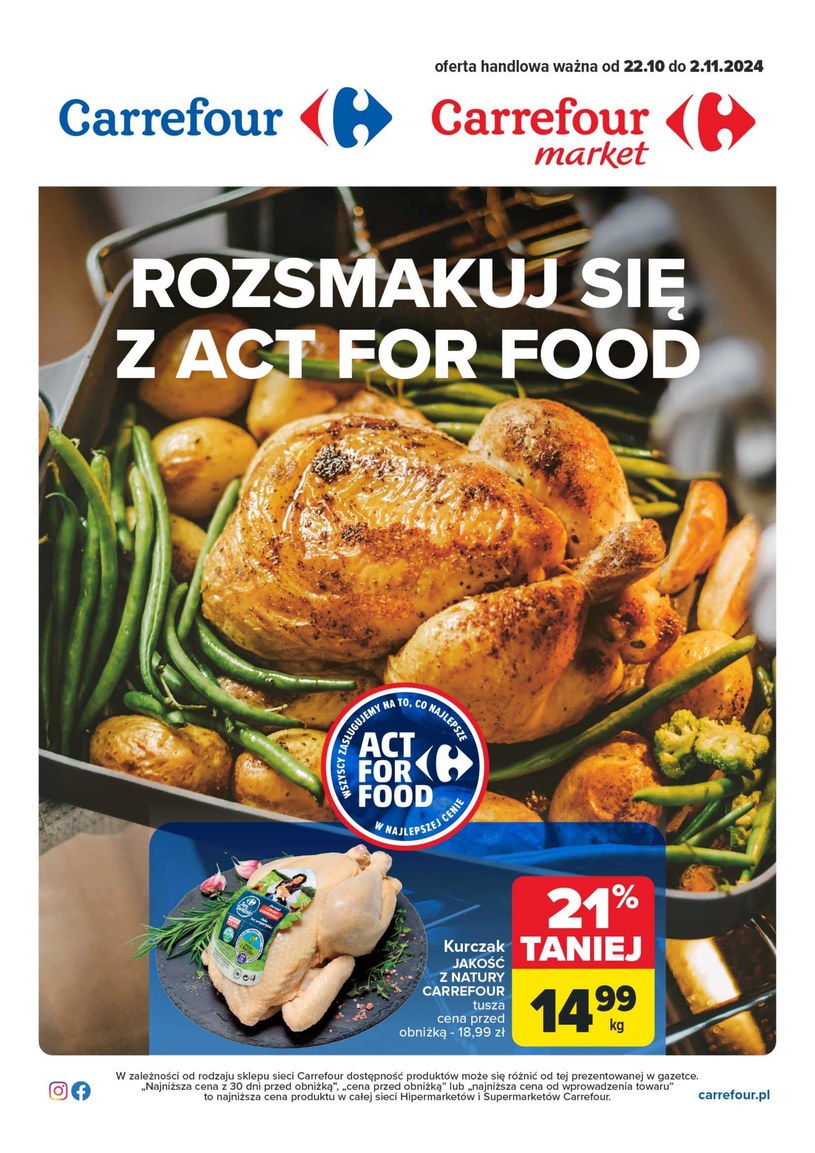 Gazetka: Rozsmakuj się z Act For Food - Carrefour - strona 1