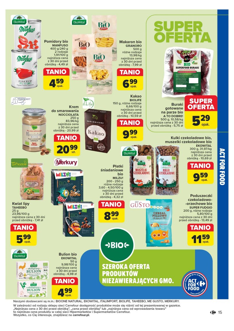 Gazetka: Rozsmakuj się z Act For Food - Carrefour - strona 15