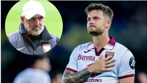 Selekcjoner Michał Probierz i Karol Linetty 