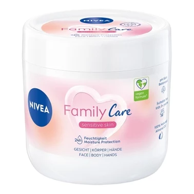 Nivea Family Care lekki krem nawilżający do ciała, twarzy i dłoni 450 ml - 0