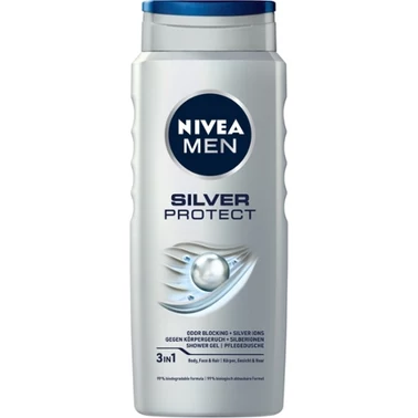 Nivea MEN Silver Protect ŻEL POD Prysznic DLA Mężczyzn 500 ml - 0