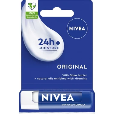 Nivea Original Care Pielęgnująca ochronna pomadka do ust 5,5 ml - 0